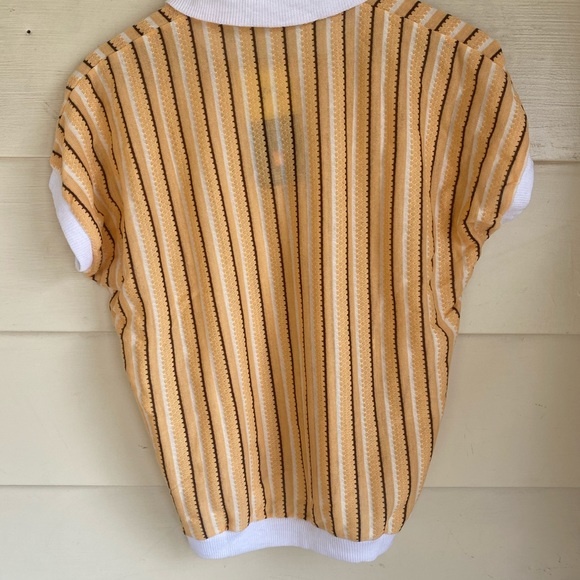 Vintage 80s striped polo size medium - Picture 2 of 6